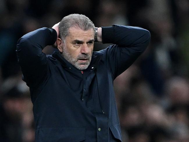 Ange Postecoglou’s bid to end Tottenham’s long trophy drought is delicately poised. Picture: Getty Images
