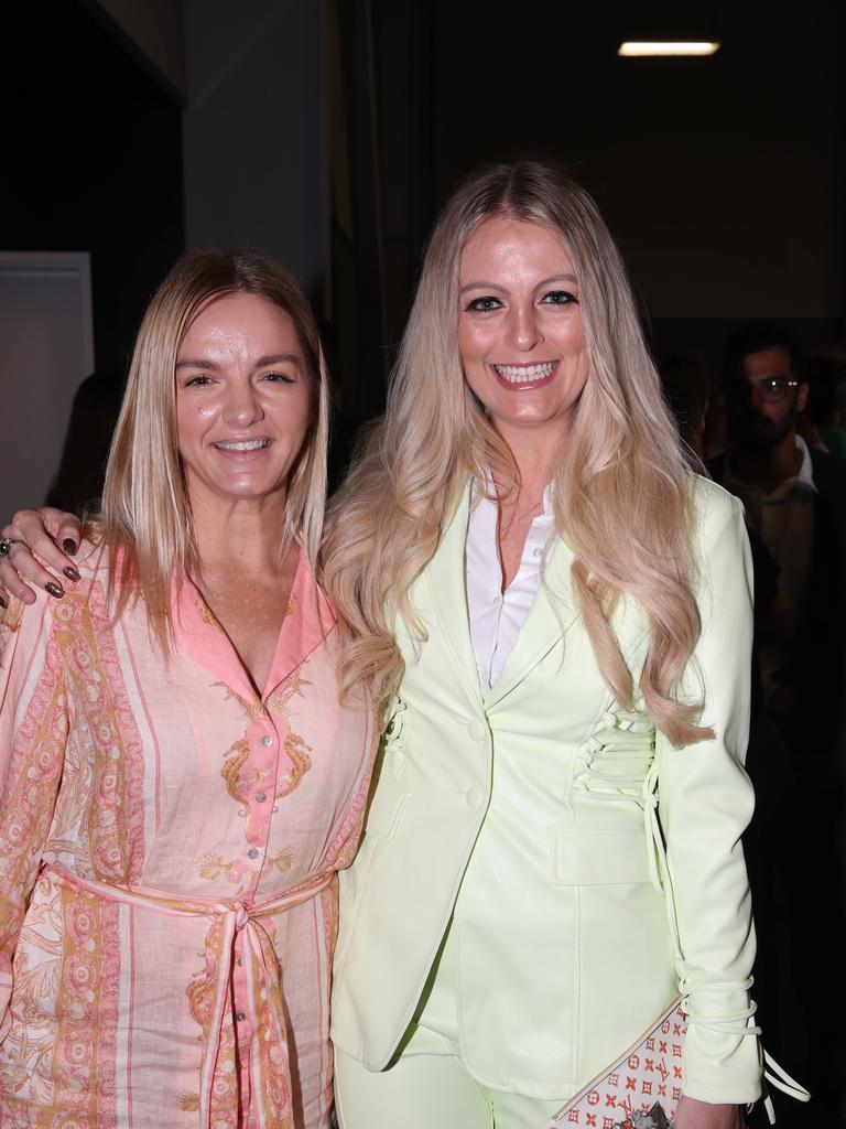 Big breakfast at the Gold Coast Turf Club for the Gold Coast Community fund. Brooke Boman, Katia Slogrove. Picture Glenn Hampson. .