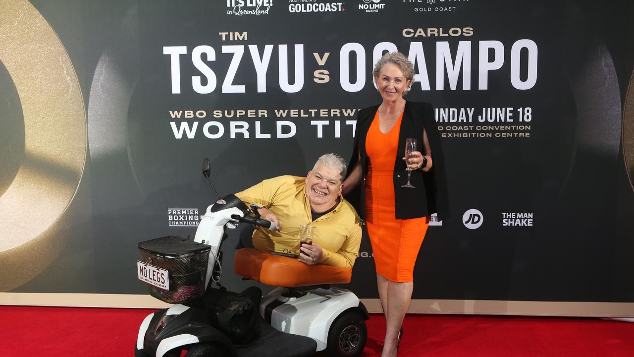 Tim Tszyu v Carlos Ocampo fight launch party, Nineteen at the Star, Broadbeach. (L-R) are John Coutis and Leanne Coutis. Picture by Richard Gosling