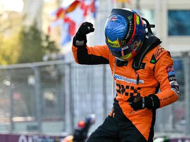 Oscar Piastri’s win at Baku was the second of his F1 career. Picture: AFP