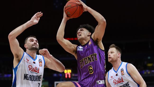 A little Christmas Spirit is said to have helped ease tensions between fierce rivals Sydney Kings and Mebourne United. Picture: Getty Images