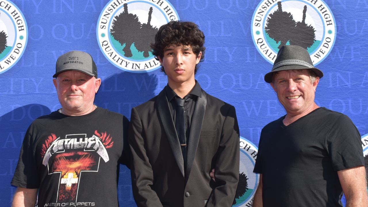 A family at the Sunshine Beach State High School formal 2024.