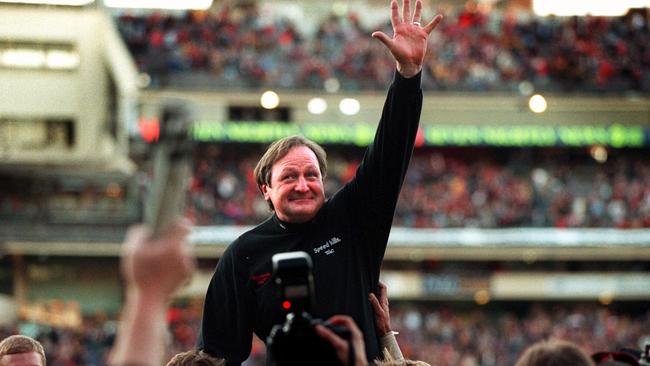 Kevin Sheedy after breaking the VFL/AFL coaching record in 1998.