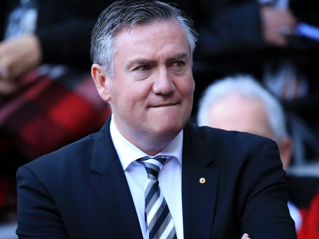 AFL: Round 19 Richmond v Collingwood at the MCG. Eddie McGuire upset after the loss. Picture: Mark Stewart