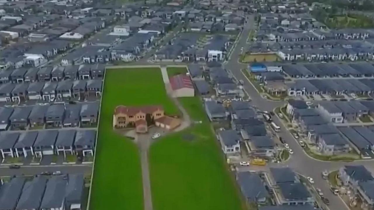 The Zammit family's home in Quakers Hill. Picture: Channel 7