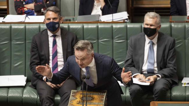 Chris Bowen has previously said he doesn’t need legislation to move forward with the targets. Picture: NCA NewsWire / Gary Ramage