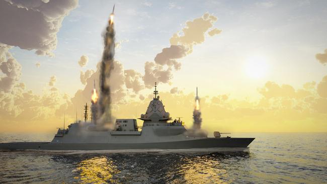 Evolved Hunter Class design for guided missile frigate. Supplied by BAE Systems Australia