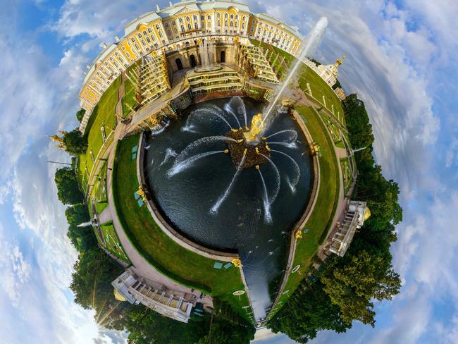 Peterhof Palace and Samson fountain, Saint Petersburg, Russia. Photo: AIRPANO/CATERSNEWS