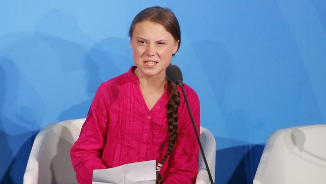 Environmental activist Greta Thunberg at the 2019 United Nations Climate Action summit.