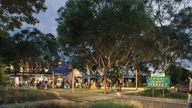 A night market has been proposed as part of the plans for the site.