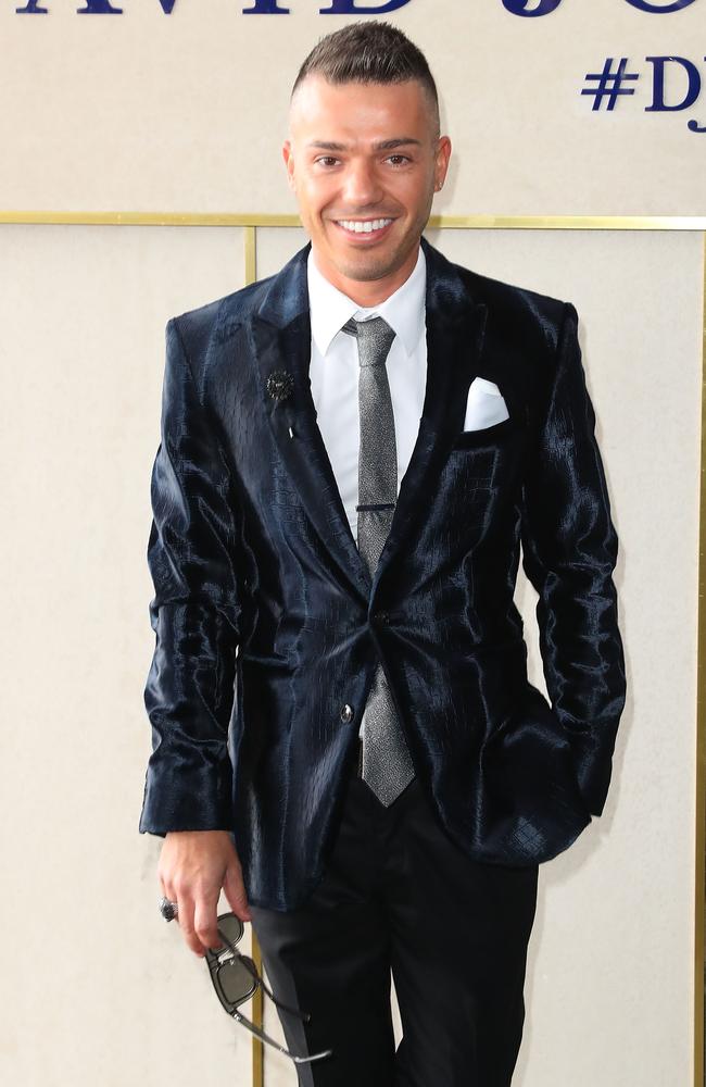 Anthony Callea appears during Caulfield Cup Day at Caulfield Racecourse. Picture: Scott Barbour, Getty Images.