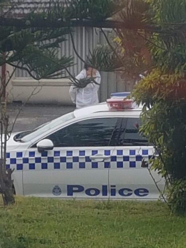 A man being arrested at a Langwarrin house where a toddler was found dead.