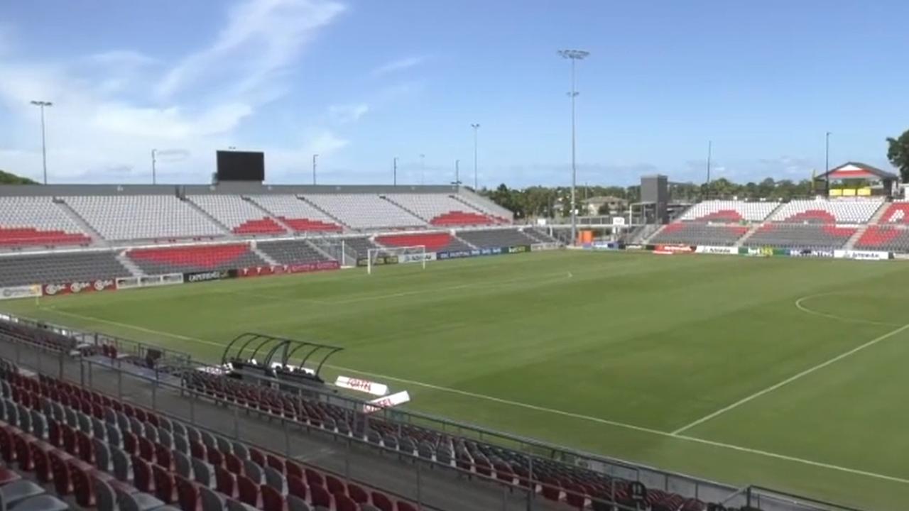 The proposed stadium for the new Brisbane Dolphins team.