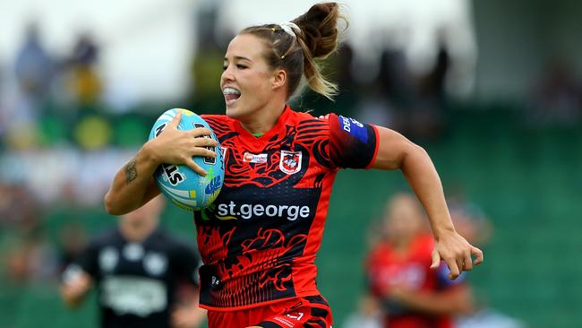 Isabelle Kelly has signed with the Dragons for the upcoming NRLW season. Picture: James Worsfold/Getty Images