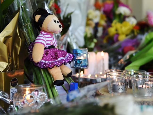 Floral Tributes have been left at Eynesbury Homestead in memory of the van den Hende family who were killed when Malaysian Airlines flight MH17 was shot down over Eastern Ukraine. Picture: Jake Nowakowski