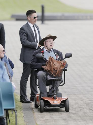 The annual remembrance day ceremony is held at the Cenotaph, Hobart, Tasmania. Picture: MATT THOMPSON.