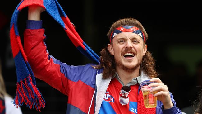 Enjoying the Premiership back at the MCG. Picture: Michael Klein.