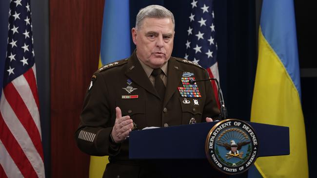 General Mark Milley says physically capturing the mountainous, heavily populated island would be a ‘very difficult military task’. Picture: Getty Images/AFP