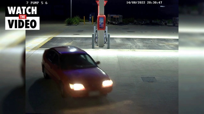 CCTV footage of red Toyota Corolla