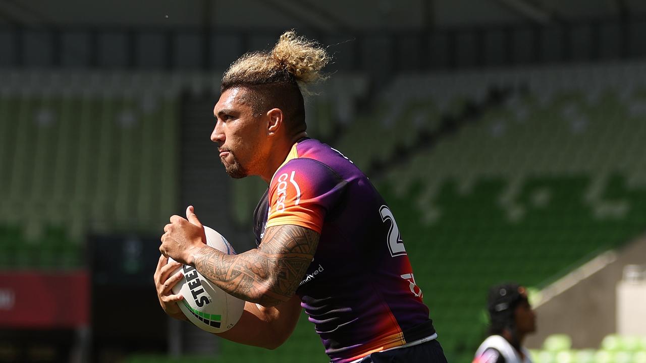 The Storm have released Aaron Pene effective immediately, with the prop forward taking up an opportunity with a Super League club. Picture: Robert Cianflone/Getty Images