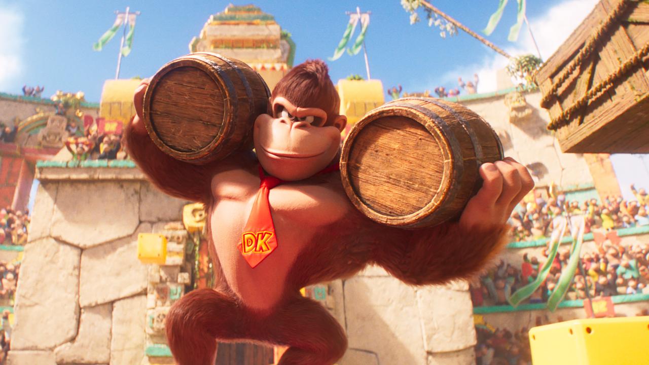 Seth Rogen says his arena-fighting, barrel-throwing Donkey Kong is partly inspired by Gladiator.