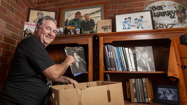 Stephen (Big Steve) O'Donnell is selling his house, packing up his Beatles collection, and living on a cruise ship for a year. Picture: Brett Hartwig