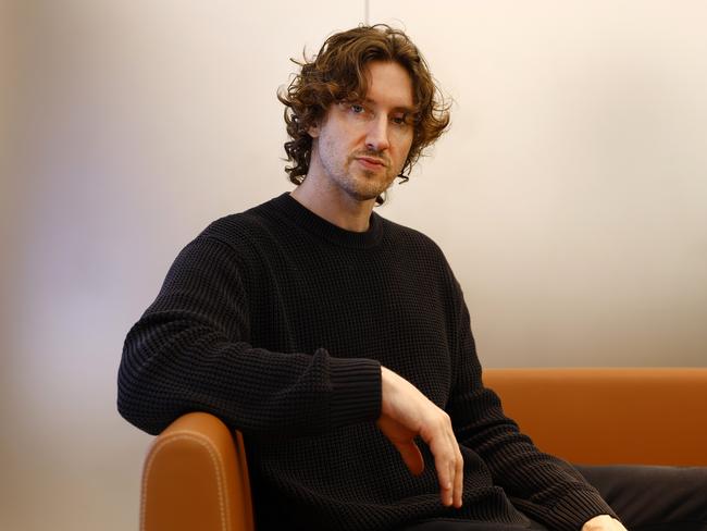 Singer-songwriter Dean Lewis is staying in his own lane, writing songs for himself. Picture: Jonathan Ng