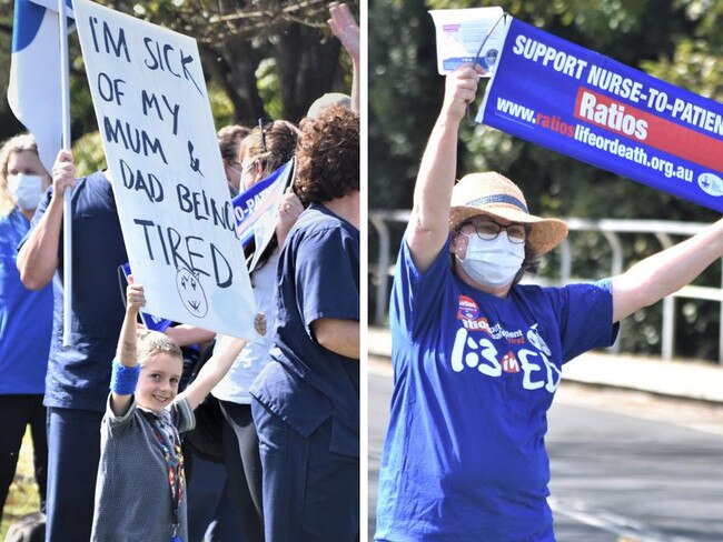 ‘Burnt out and broken’: Lismore nurses, midwives protest