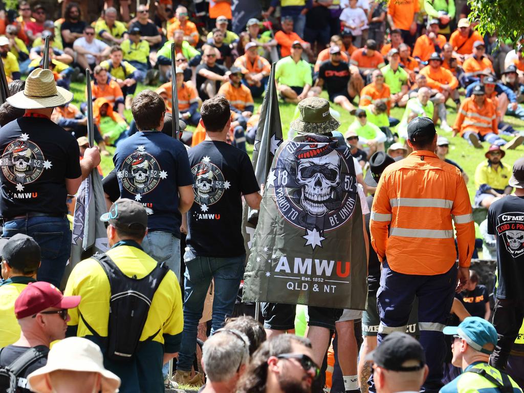 The CFMEU has staunchly defended the BPICs. Picture: NewsWire/Tertius Pickard