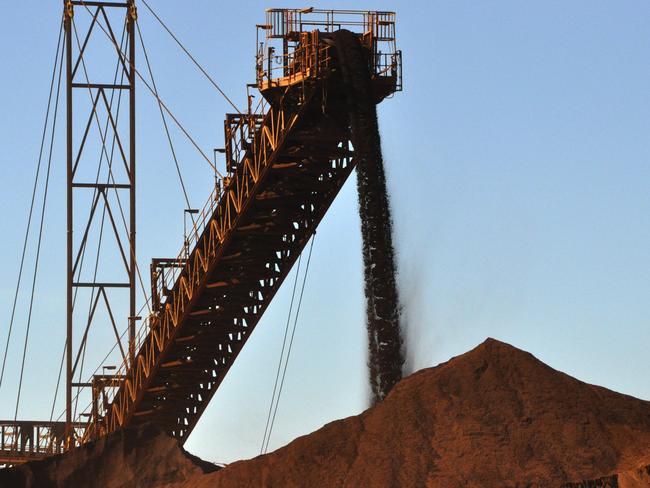 Iron ore is one of Australia’s top export earners. Picture: AAP