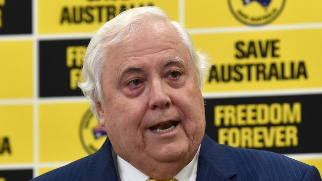 Clive Palmer’s United Australia Party only picked up one Senate seat at the May election. Picture: NCA NewsWire / Nicki Connolly