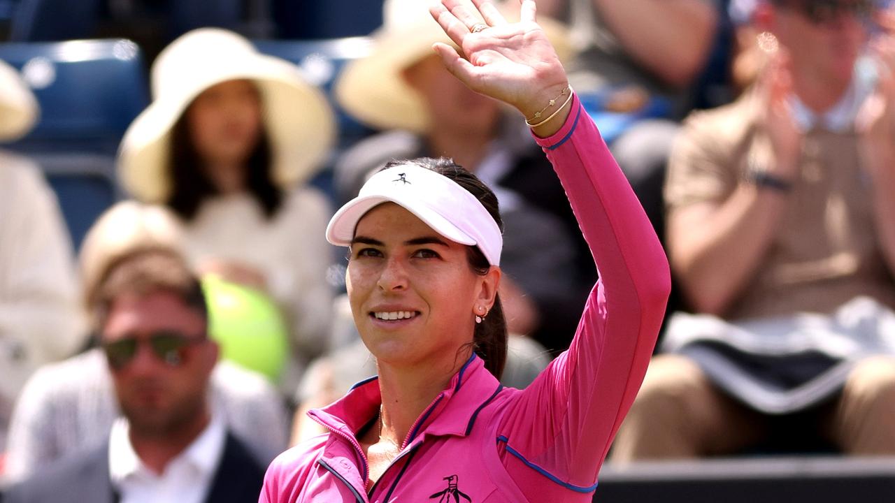 Australia’s Ajla Tomljanovic photographed after her victory against Zhu Lin of China in the Women's Singles Round on Day Five of the Rothesay Classic Birmingham on June 19, 2024. Picture: Getty Images