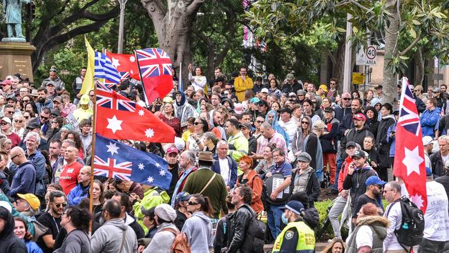 Hadley took aim at anti-vaxxers who protested in Sydney last weekend. Picture: NCA NewsWire / Flavio Brancaleone