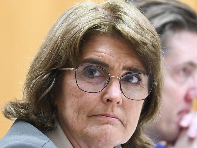 CANBERRA, Australia - NewsWire Photos - August 16, 2024:  Governor of the Reserve Bank of Australia (RBA), Michele Bullock appears before a Senate select committee at Parliament House in Canberra. Picture: NewsWire / Martin Ollman