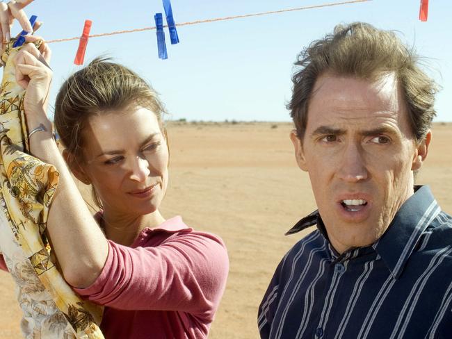 Rob Brydon filmed two seasons of Supernova in Broken Hill with Kat Stewart.