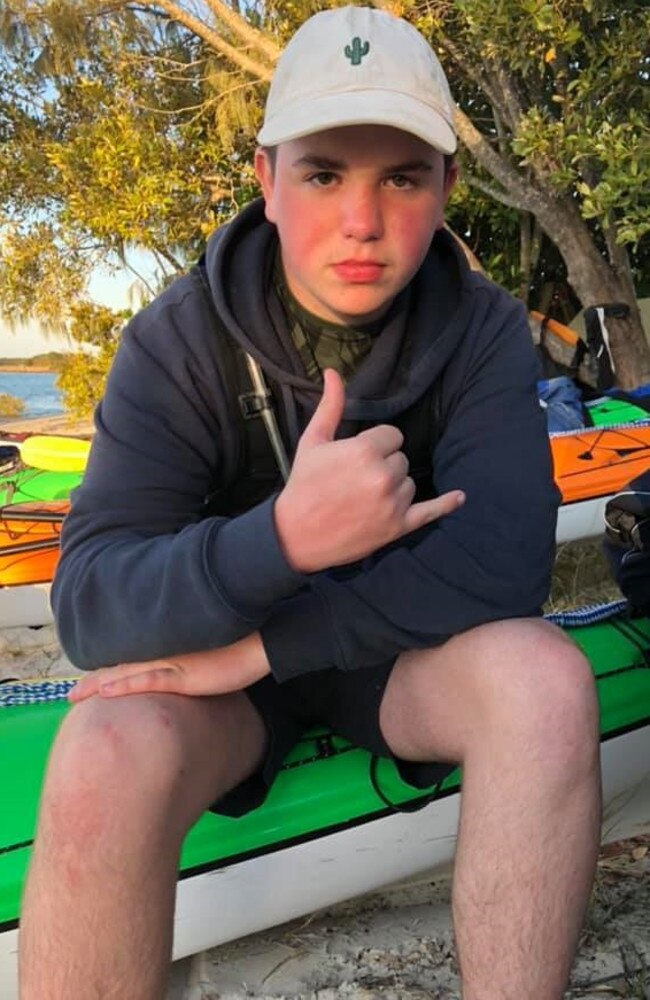 Harrison Payne was the passenger in a Toyota HiLux which lost control and crashed on Ocean Beach at Woorim. Picture: Facebook