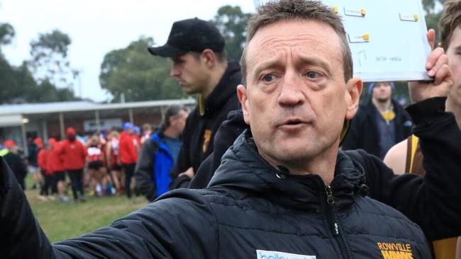 Rowville coach John Brown believes five sides could claim the Division 1 flag. Picture: Davis Harrigan.