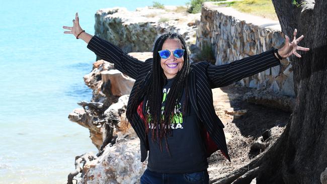 Indigenous musician Shellie Morris is headlining Parrtjima 2021. Picture Katrina Bridgeford.