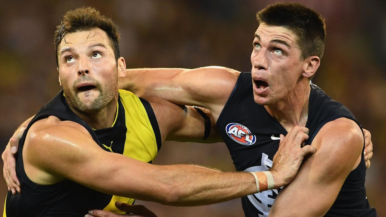 The Round 1 clash between Richmond and Carlton is no certainty to go ahead. Picture: Getty Images