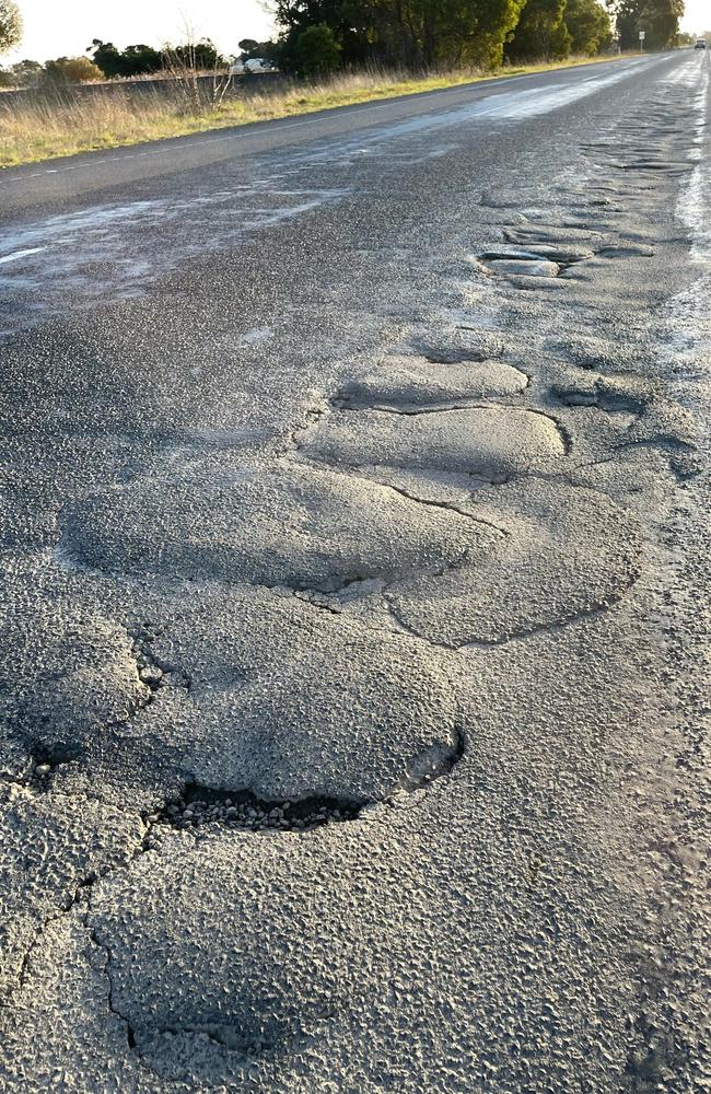 Large stretches of road in Longford, in eastern Victoria, have been reduced from 100km/h to 60km/h.