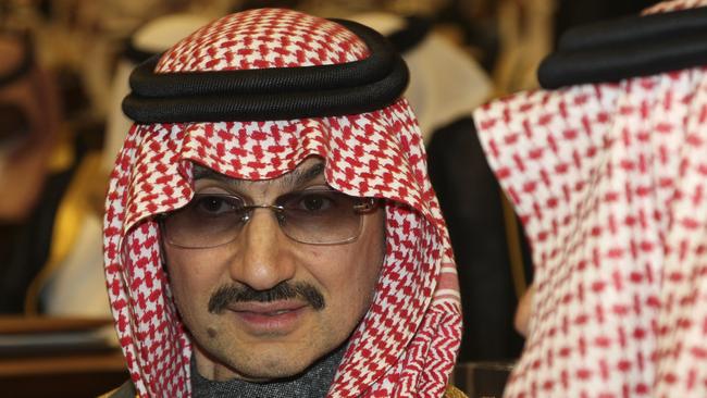 Saudi billionaire, Prince Alwaleed bin Talal al-Saud, was arrested with dozens of princes and former government ministers, as part of a sweeping anti-corruption probe, further cementing King Salman and his crown prince son's control of the kingdom. Picture: AP/Hassan Ammar.