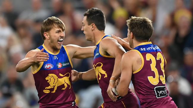 The Lions have locked in a home qualifying final. Picture: Albert Perez/AFL Photos via Getty Images.