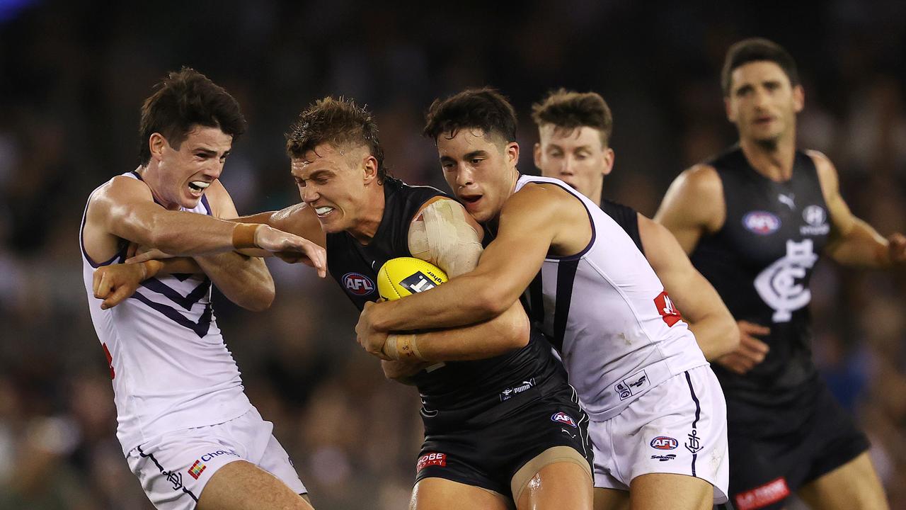 The Blues come up against the Dockers in Round 16. Picture: Michael Klein