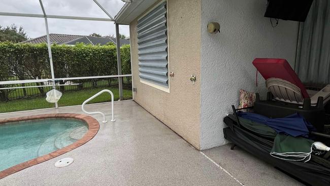 Graham and Rita Caven have safely stored possessions ahead of the arrival of Hurricane Milton. Photo: Supplied