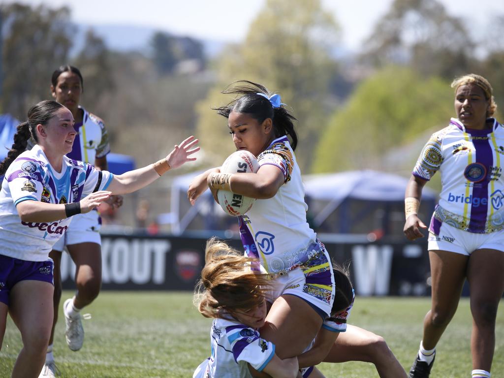 Koori Knockout - Day 4 Girls 17s GF Mindaribba Warriors v Waterloo Storm Monday, 7 October 2024 Hereford St, Bathurst NSW 2795, Australia, Picture Warren Gannon