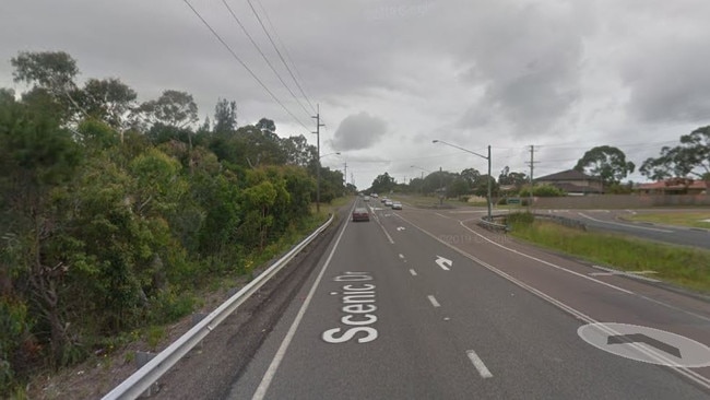 Scenic Drive, near the intersection of Wills St, San Remo, where Lisa Curtale fatally ran into Adam Beattie. Picture: Google