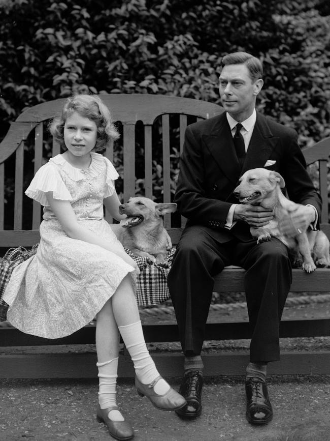 George, Duke of York (later King George) and Princess Elizabeth. Picture: Lisa Sheridan/Studio Lisa/Getty Images)