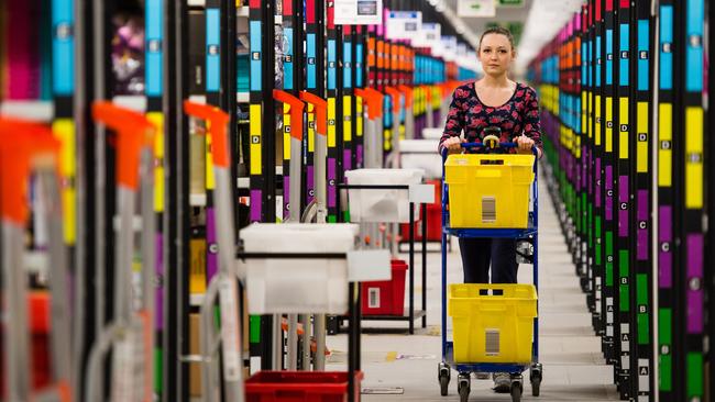 An Amazon Fulfilment Centre in the UK Picture: Jeff Spicer/Getty Images