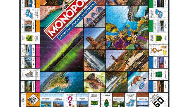 Bundaberg, Noosa and Winton fly the flag for Queensland on the Monopoly board.