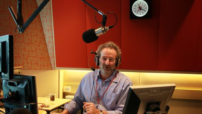 ABC 774 radio presenter Jon Faine at their Southbank studio in Melbourne.